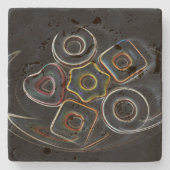 クリスマスキャンディ ストーンコースター (正面)