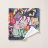 クリスマスキャンディ バスタオルセット (ウォッシュタオル)