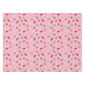 クリスマスキャンディ – ピンク テーブルクロス (正面(横))