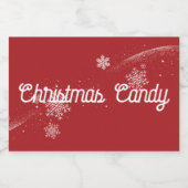 クリスマスキャンディ フードラベル (シングルラベル)