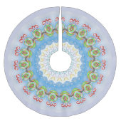 クリスマスキャンディ ブラッシュドポリエステルツリースカート (正面)