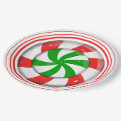 クリスマスキャンディ ペーパープレート (アングル)