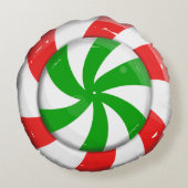 クリスマスキャンディ ラウンドクッション (裏面)