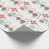 クリスマスキャンディ ラッピングペーパー (角)