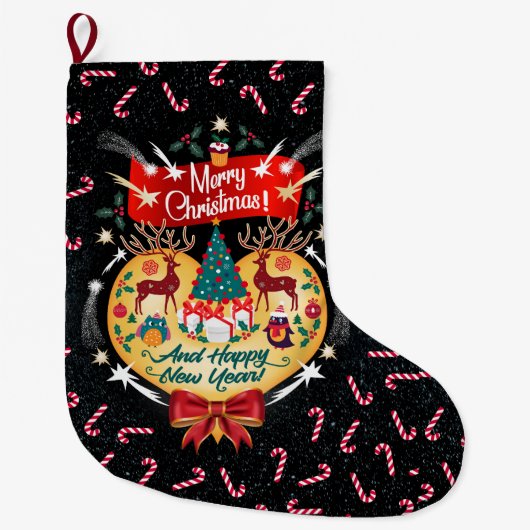 クリスマスキャンディ ラージクリスマスストッキング (正面)
