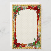 クリスマスキャンディ 便箋 (正面/裏面)