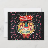 クリスマスキャンディ 出欠カード (裏面)