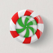 クリスマスキャンディ 缶バッジ (正面)