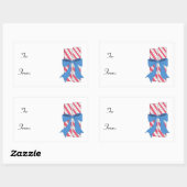 クリスマスキャンディ 長方形シール (シート)