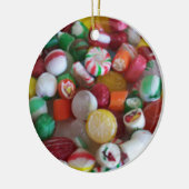 クリスマスキャンデーのオーナメント セラミックオーナメント (左)