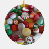 クリスマスキャンデーのオーナメント セラミックオーナメント (裏面)