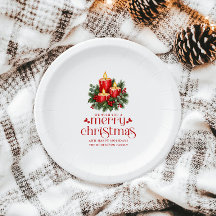 クリスマスキャンドルとヒイラギの飾りパーティー