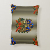 クリスマスキャンドルとリース アクセントクッション (裏面(縦))