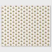 クリスマスキャンドルの包装紙 ラッピングペーパー (フラット)