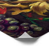 クリスマスキャンドルエンジェルフェアリーアートプリント ポスター (角)