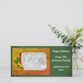 クリスマスキャンドルエンジェルホリデーフォトカード シーズンカード (スタンド正面)