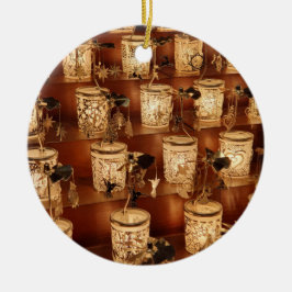 クリスマスキャンドルクリスマスツリーオーナメント セラミックオーナメント