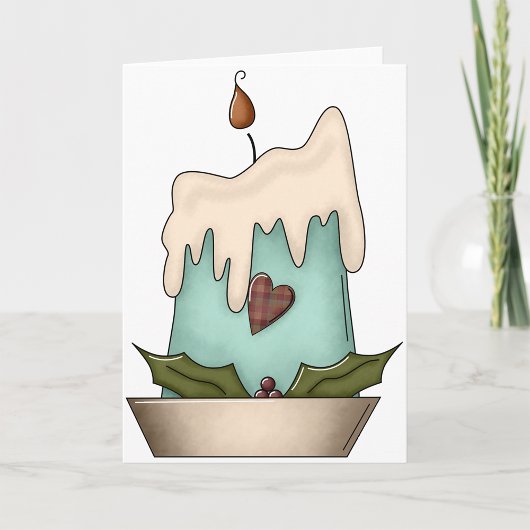 クリスマスキャンドルグリーティングカード シーズンカード