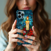 クリスマスキャンドルステンドグラスデザイン Case-Mate iPhoneケース