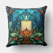 クリスマスキャンドルステンドグラス クッション (裏面)