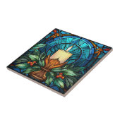 クリスマスキャンドルステンドグラス タイル (側面)