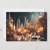 クリスマスキャンドルズビレッジグレータブレスケープホテル シーズンカード (正面)