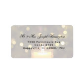 クリスマスキャンドルツーフォント住所 シール (正面)