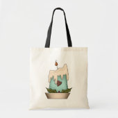 クリスマスキャンドルトートバッグ トートバッグ (正面)