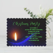 クリスマスキャンドルナイトホリデーパーティー招待状 招待状 (スタンド正面)