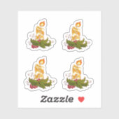 クリスマスキャンドルビニールカットシール シール (シート)