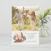 クリスマスキャンドルフォトホリデーカード シーズンカード (スタンド正面)