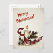 クリスマスキャンドルポストカード シーズンポストカード (正面/裏面)