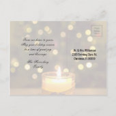 クリスマスキャンドルメッセージメール宛先 シーズンポストカード (裏面)