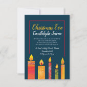 クリスマスキャンドルライトサービス5キャンドルアート 招待状 (正面)