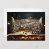 クリスマスキャンドルライトストーリーブックマウンテンビレッジ シーズンポストカード (正面/裏面)