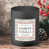 クリスマスキャンドルラベル 赤 緑 金 ホリデー ステッカー