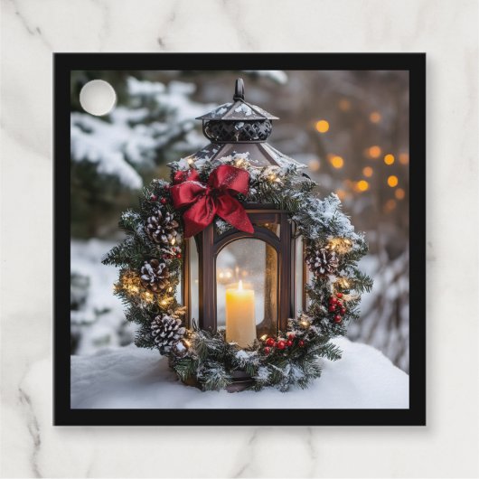 クリスマスキャンドルランタン フェイバータグ (正面)