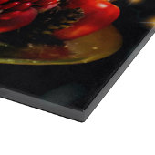 クリスマスキャンドルリース装飾 カッティングボード (角)