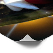 クリスマスキャンドルリース装飾 ポスター (角)