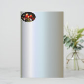 クリスマスキャンドルリース装飾 便箋 (スタンド正面)