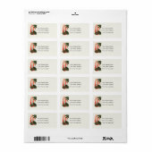 クリスマスキャンドルヴィンテージ住所 シール (フルシート)