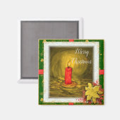 クリスマスキャンドル冷蔵庫用マグネット マグネット (正面/裏面)