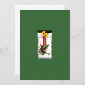 クリスマスキャンドル招待状 招待状 (正面/裏面)