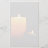 クリスマスキャンドル文房具 便箋 (正面)