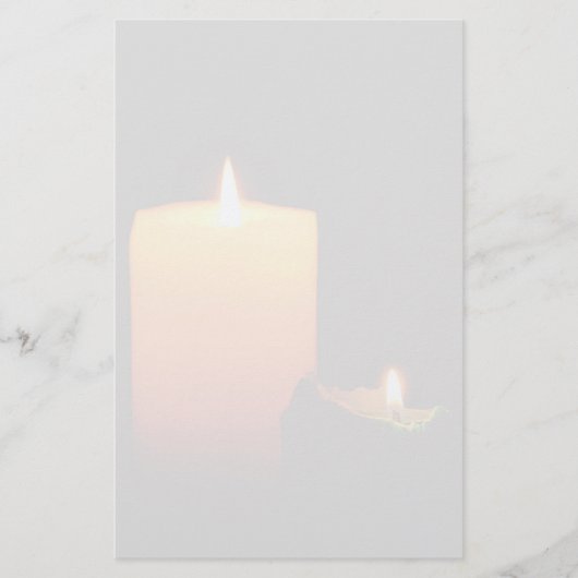 クリスマスキャンドル文房具 便箋 (正面)