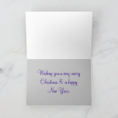 クリスマスキャンドル紫の輝き シーズンカード (内部)