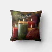 クリスマスキャンドル装飾用クッション クッション (正面)