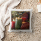 クリスマスキャンドル装飾用クッション クッション (ブランケット)