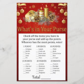 クリスマスキャンドル財布ゲームの中に何があるか (正面)