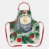 クリスマスキャンドル エプロン (正面)